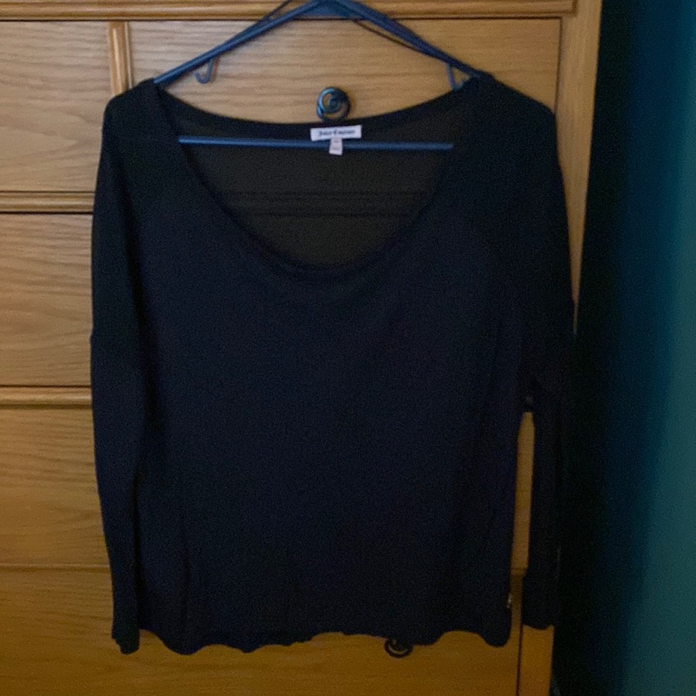 Juicy blouse sz Med with sheer details